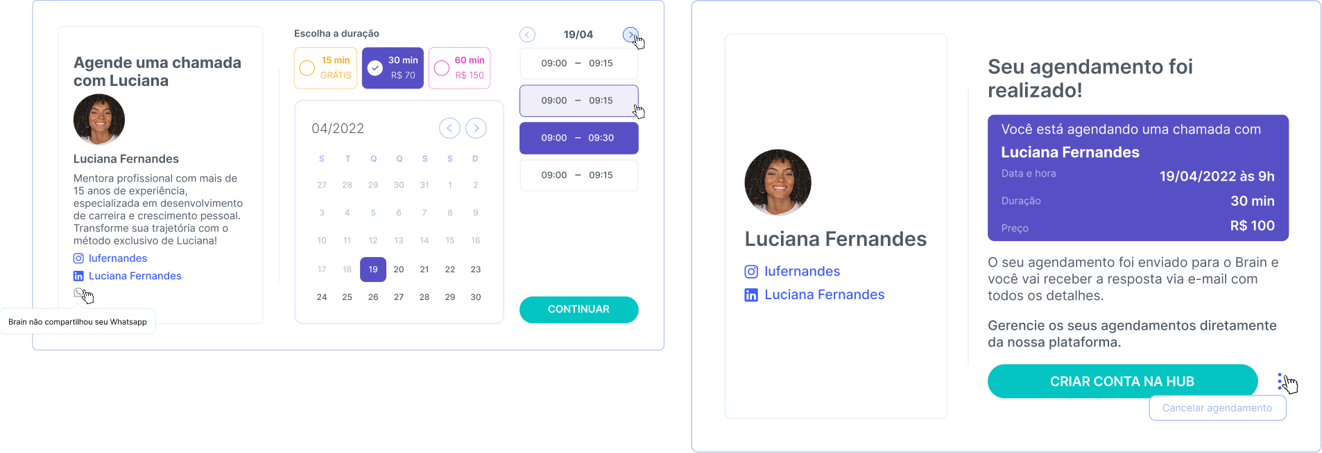hub.live interface